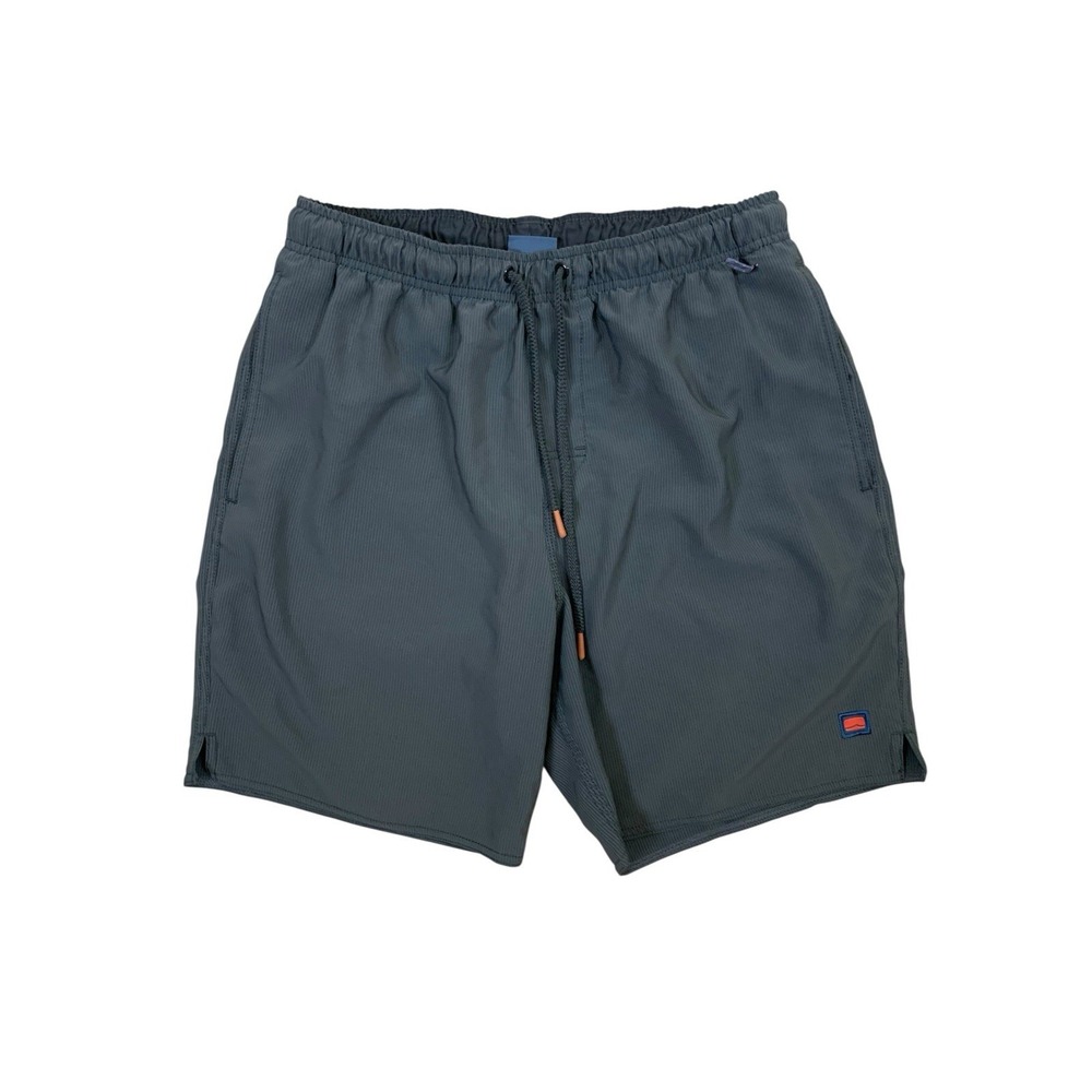 Cova Dark Gray Hybrid Swim‎ Trunks Lined Stretch Beach Shorts Medium